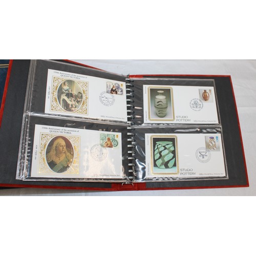 359 - 3 x Folders Containing A Quantity Of Benham Stamp Collections Only Showing Some In Pictures