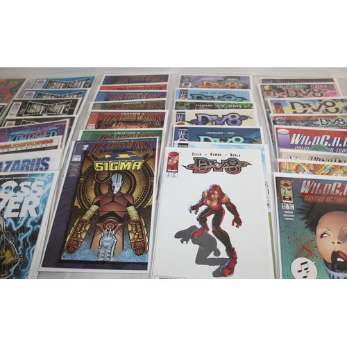 24 - A Large Quantity Of Comics Including, WildCats, CyberSpace, Cross Over, Wildstar, DV8, Sigma And Oth...