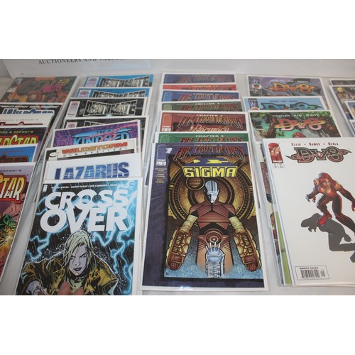 24 - A Large Quantity Of Comics Including, WildCats, CyberSpace, Cross Over, Wildstar, DV8, Sigma And Oth...