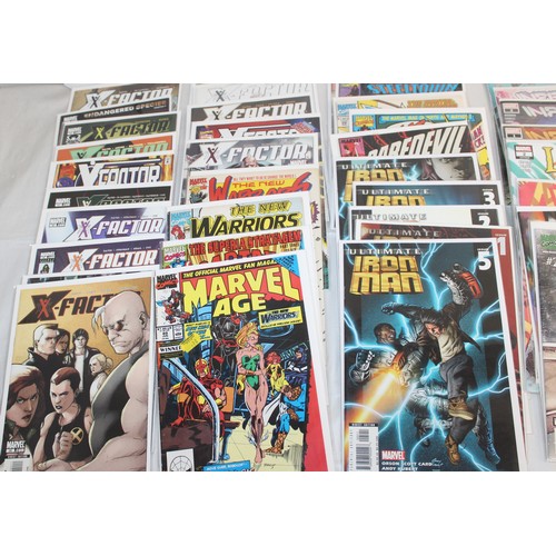 26 - A Quantity Of Marvel Comics Including X-Factor, Ultimate Iron Man, Daredevil, Night Side, Loki, Aven...