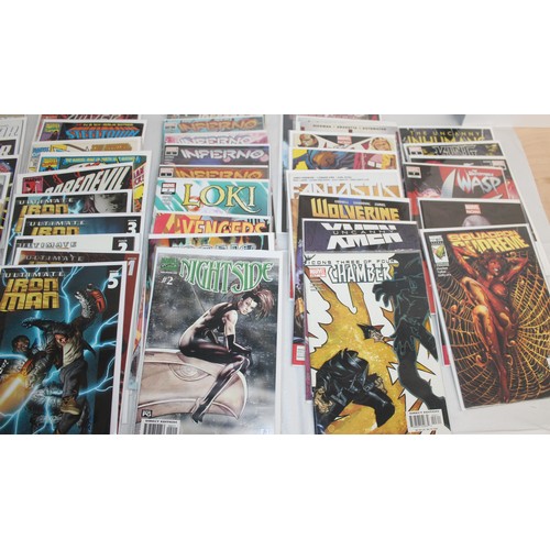 26 - A Quantity Of Marvel Comics Including X-Factor, Ultimate Iron Man, Daredevil, Night Side, Loki, Aven...