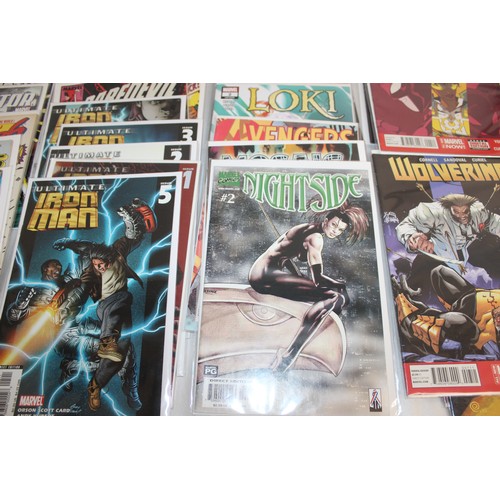 26 - A Quantity Of Marvel Comics Including X-Factor, Ultimate Iron Man, Daredevil, Night Side, Loki, Aven...