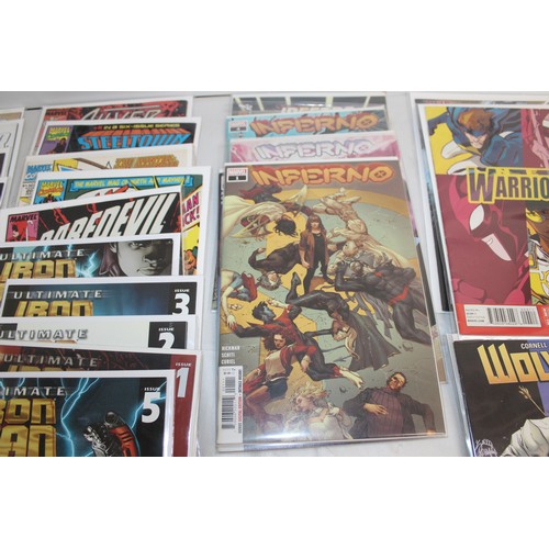 26 - A Quantity Of Marvel Comics Including X-Factor, Ultimate Iron Man, Daredevil, Night Side, Loki, Aven...