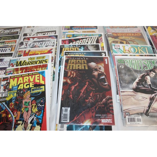 26 - A Quantity Of Marvel Comics Including X-Factor, Ultimate Iron Man, Daredevil, Night Side, Loki, Aven...