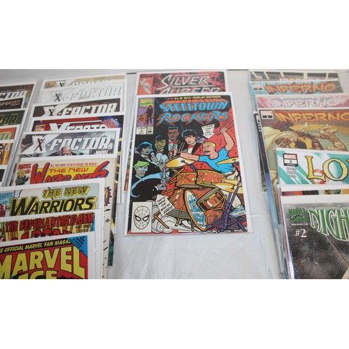 26 - A Quantity Of Marvel Comics Including X-Factor, Ultimate Iron Man, Daredevil, Night Side, Loki, Aven...