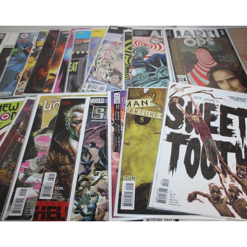 27 - A Quantity Of Comics By Vertigo And Other Including Loveless, Sweet Tooth, Art Ops, Battlestar Galat...