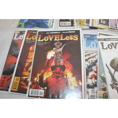 27 - A Quantity Of Comics By Vertigo And Other Including Loveless, Sweet Tooth, Art Ops, Battlestar Galat...