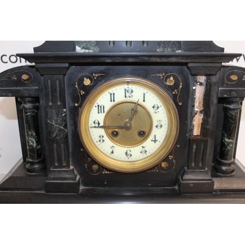 38 - A Large Mantal Clock
Height 36.5cm
Length 43.5cm
Damage Shown In Pictures
Untested
COLLECTION ONLY...