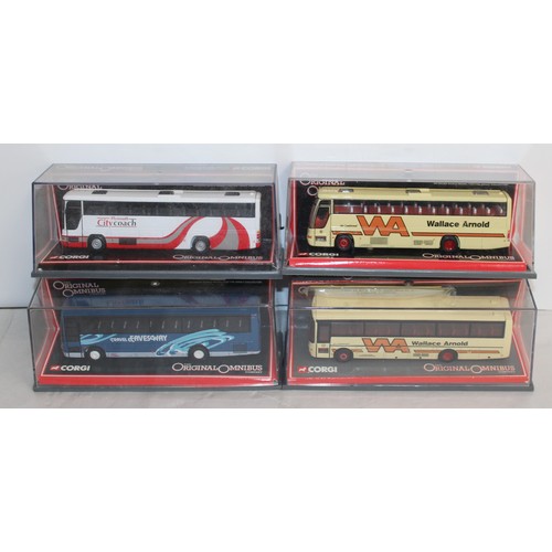 633 - 4 x Boxed Corgi The Original Omnibus Company Die Cast Vehicles All Look To Be In Good Condition