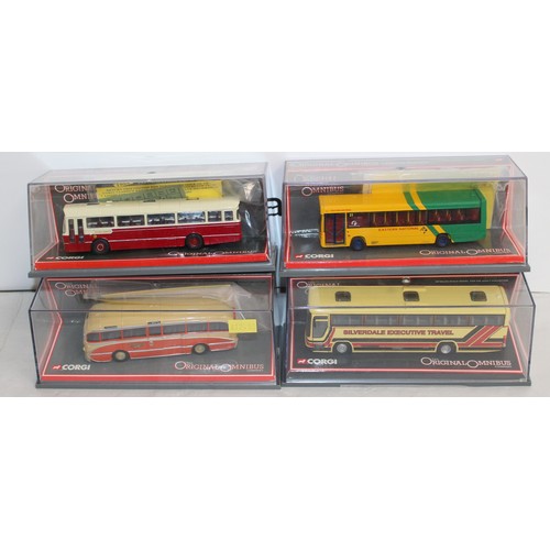 634 - 4 x Boxed Corgi The Original Omnibus Company Die Cast Vehicles All Look To Be In Good Condition