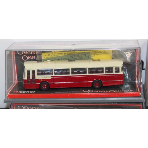 634 - 4 x Boxed Corgi The Original Omnibus Company Die Cast Vehicles All Look To Be In Good Condition