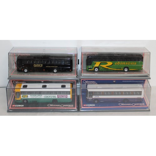 635 - 4 x Boxed Corgi The Original Omnibus Company Die Cast Vehicles All Look To Be In Good Condition