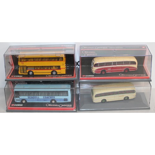 636 - 4 x Boxed Corgi The Original Omnibus Company Die Cast Vehicles All Look To Be In Good Condition