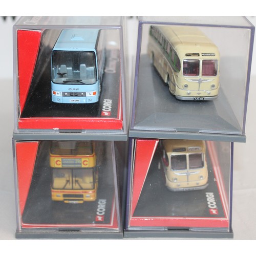 636 - 4 x Boxed Corgi The Original Omnibus Company Die Cast Vehicles All Look To Be In Good Condition