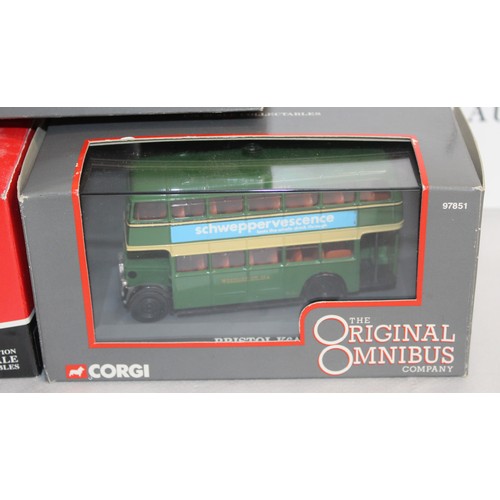 639 - 5 x Boxed Corgi The Original Omnibus Company Die Cast Vehicles All Look To Be In Good Condition