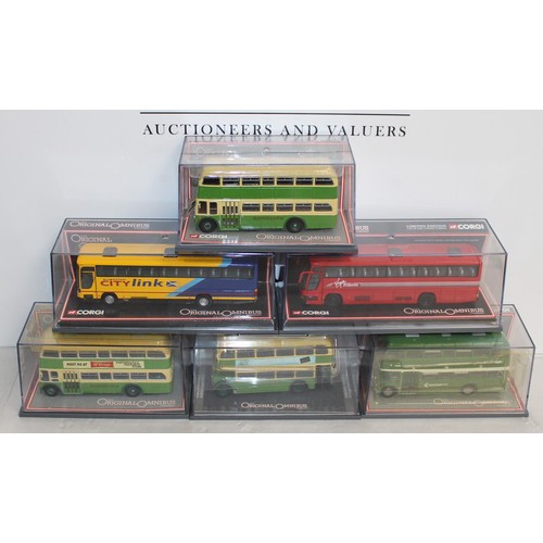 641 - 5 x Boxed Corgi The Original Omnibus Company Die Cast Vehicles All Look To Be In Good Condition