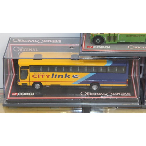 641 - 5 x Boxed Corgi The Original Omnibus Company Die Cast Vehicles All Look To Be In Good Condition