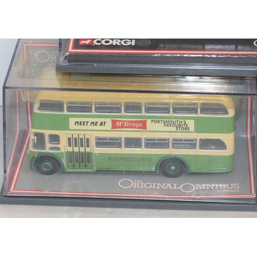 641 - 5 x Boxed Corgi The Original Omnibus Company Die Cast Vehicles All Look To Be In Good Condition