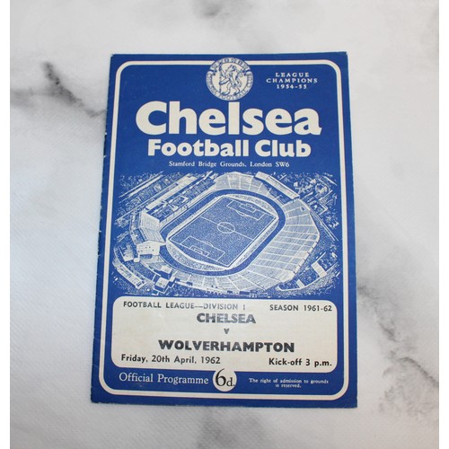 284 - A Quantity Of Football Programs inc: Arsenal Chelsea Tottenham Hotspur And West Ham United Dated Fro... 