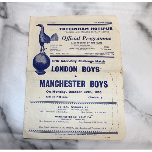 284 - A Quantity Of Football Programs inc: Arsenal Chelsea Tottenham Hotspur And West Ham United Dated Fro... 