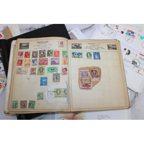 361 - Quantity Of World wide Stamps In Albums/Royal Mail First Day Covers/Etc