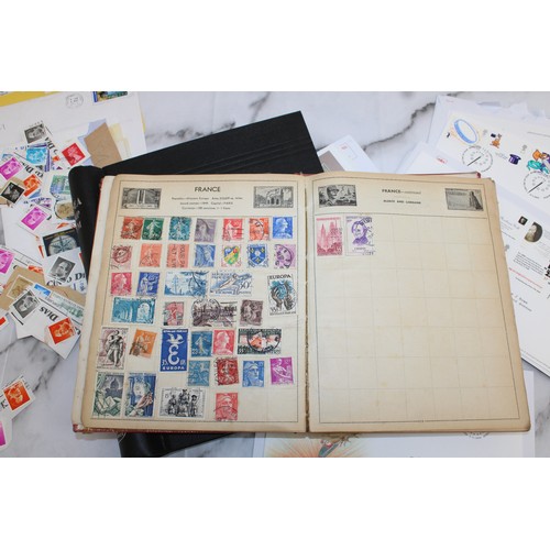 361 - Quantity Of World wide Stamps In Albums/Royal Mail First Day Covers/Etc