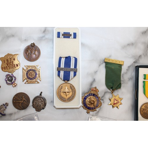 160 - Selection Of Badges/Medals Etc