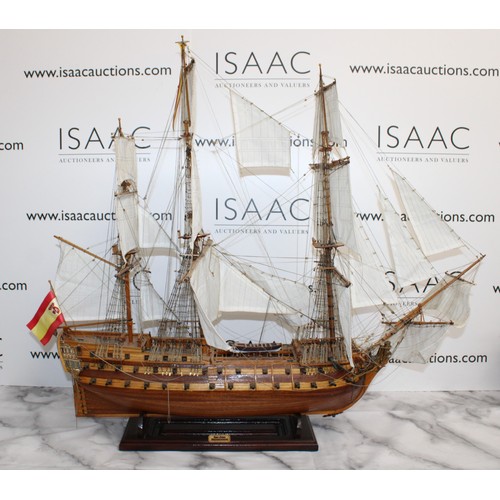 163 - Wooden Model Of SAN JUAN NEPOMUCENO Ship Length-87cm Height-82cm
On A Stand
COLLECTION ONLY