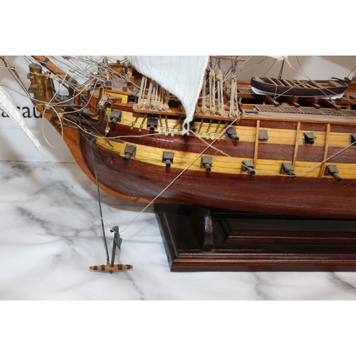 163 - Wooden Model Of SAN JUAN NEPOMUCENO Ship Length-87cm Height-82cm
On A Stand
COLLECTION ONLY