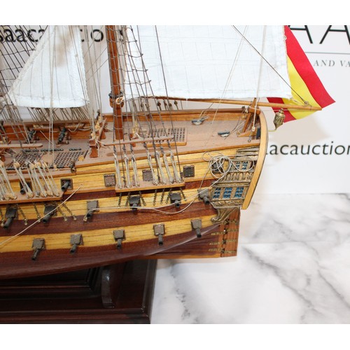 163 - Wooden Model Of SAN JUAN NEPOMUCENO Ship Length-87cm Height-82cm
On A Stand
COLLECTION ONLY