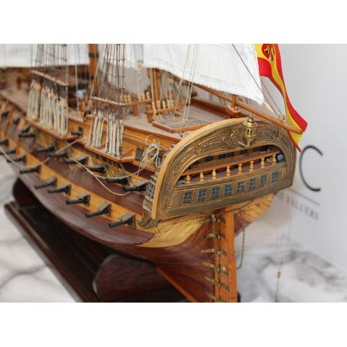 163 - Wooden Model Of SAN JUAN NEPOMUCENO Ship Length-87cm Height-82cm
On A Stand
COLLECTION ONLY