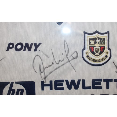 286 - Framed 1997-98 Tottenham Hotspur Signed Shirt Height-107cm x 88cm

INCLUDES 18 SIGNATURES

COLLECTIO... 