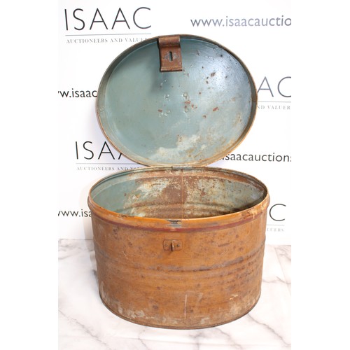 169 - Antique Tin Hat Box