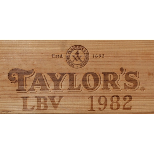 267 - Taylors Late Bottled Vintage 4XX Port 1982 - 150cl - Serial Number 624277 provided within original w... 