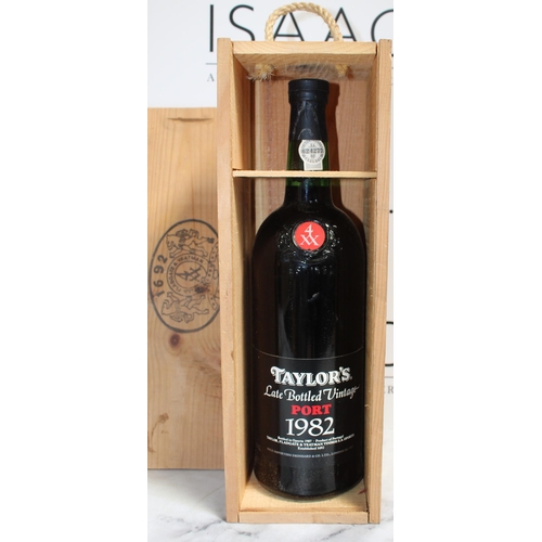 267 - Taylors Late Bottled Vintage 4XX Port 1982 - 150cl - Serial Number 624277 provided within original w... 