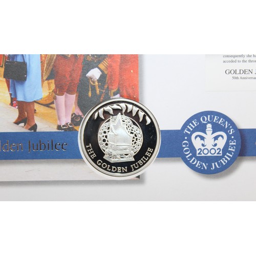 307 - The Queen's Golden Jubilee Silver Coin First Day Cover