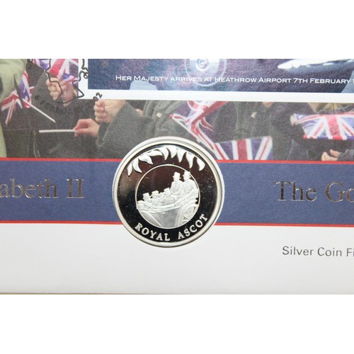 310 - The Queen's Golden Jubilee Silver Coin First Day Cover