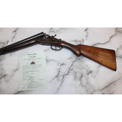 328 - Belgium Double Barrel Shotgun- No Name No 207948 With Deactivation Certificate
PROOF OF AGE WITH I.D... 