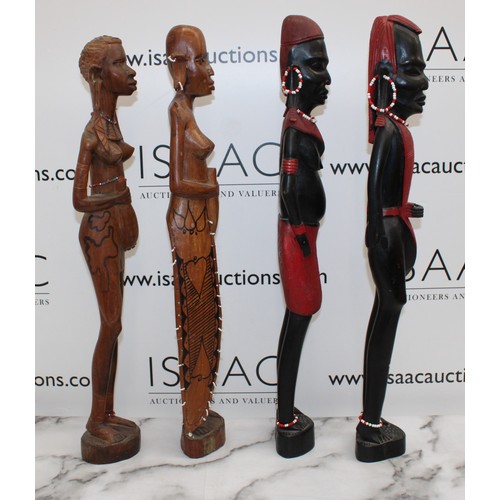 62 - 4 x African Figurines
Tallest 62cm...