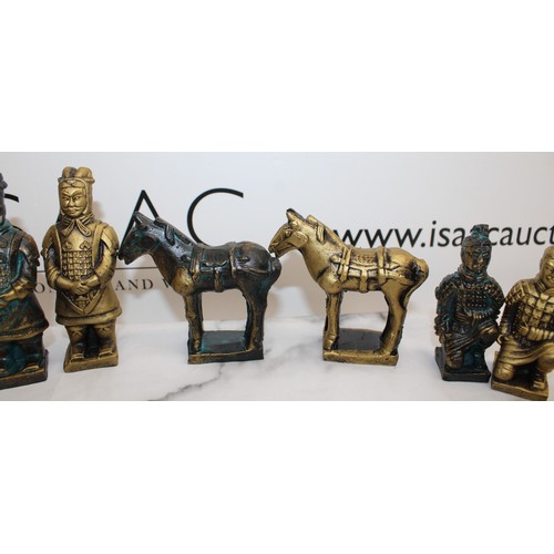 232 - 10 x Oriental Figurines Tallest-11.5cm