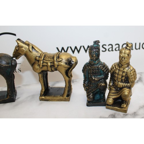 232 - 10 x Oriental Figurines Tallest-11.5cm