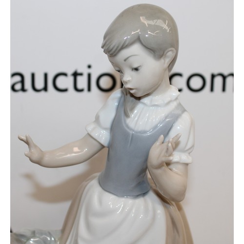 48 - Two NAO Figurines Inc-Morning Breeze Length 30cm & Girl With Broken Water Vase Height 30cm
COLLECTIO...