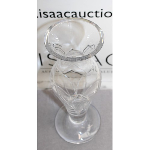 57 - Marquis By Waterford Crystal Vase Height-31cm 
COLLECTION ONLY...