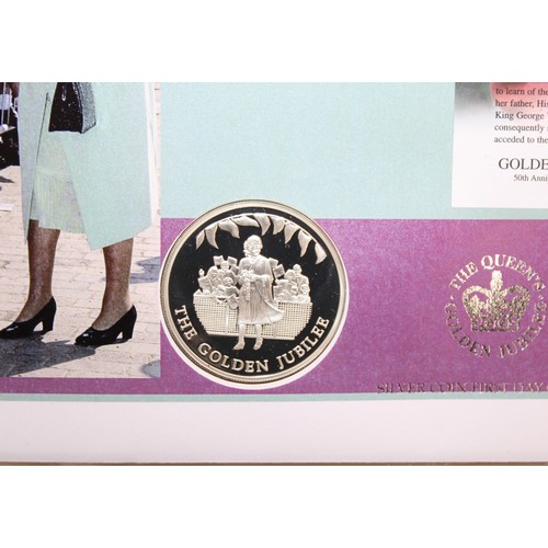 317 - The Queen's Golden Jubilee Silver First Day Coin Cover