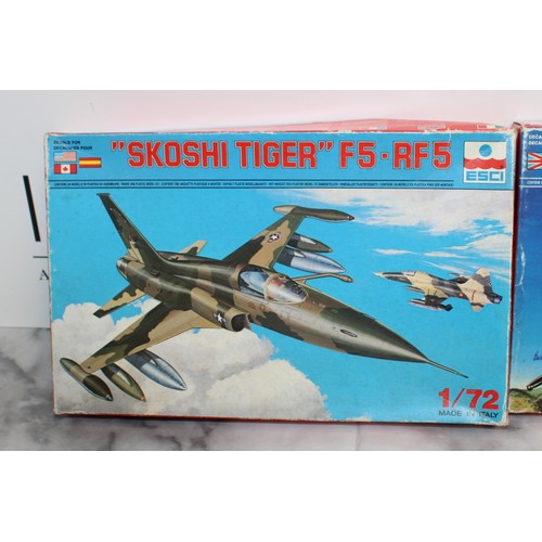 963 - 3 x Boxed ESCI Military Air Craft Model Kits