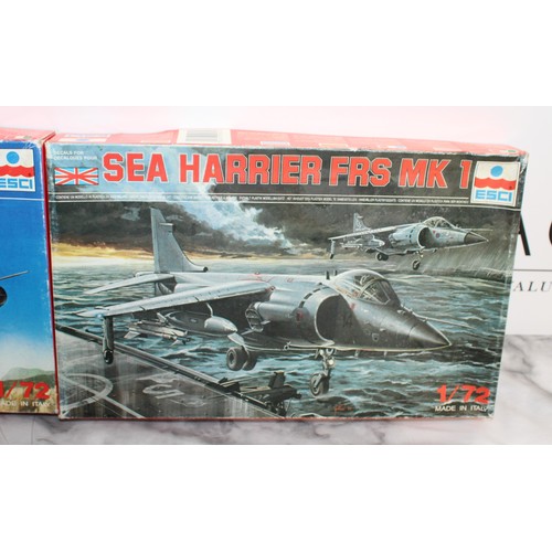 963 - 3 x Boxed ESCI Military Air Craft Model Kits