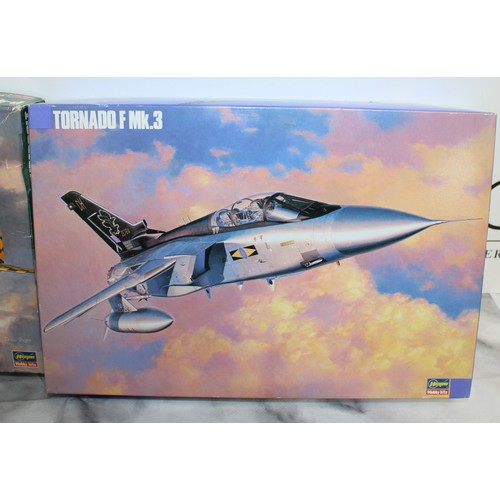 964 - 3 x Boxed Hasegawa Model Hobby Kits Military Air Craft