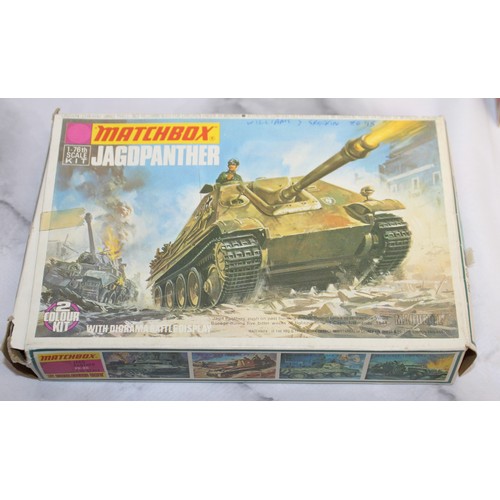 966 - 7 x Boxed Matchbox Model Kits Inc-Military Air Craft/Tanks/Transporter