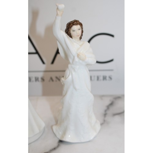 190 - Two Royal Doulton Figurines Inc-Our First Christmas & Au Revoir Tallest 28cm
COLLECTION ONLY