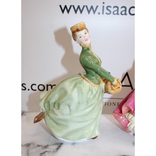 191 - 3 x Royal Doulton Figurines Inc-Fair Lady, Southern Belle,Grace Tallest 20cm  
Collection only